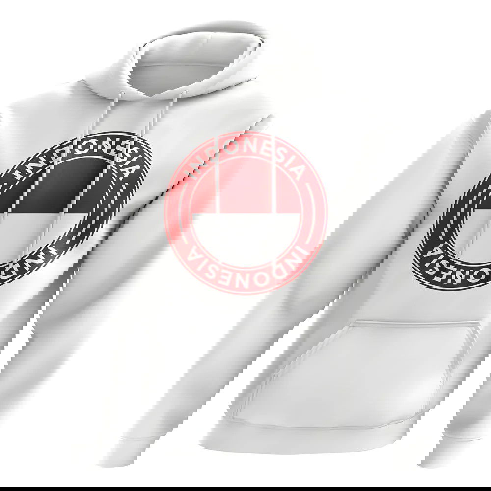 Indonesia Football Badge Hoodie (White)