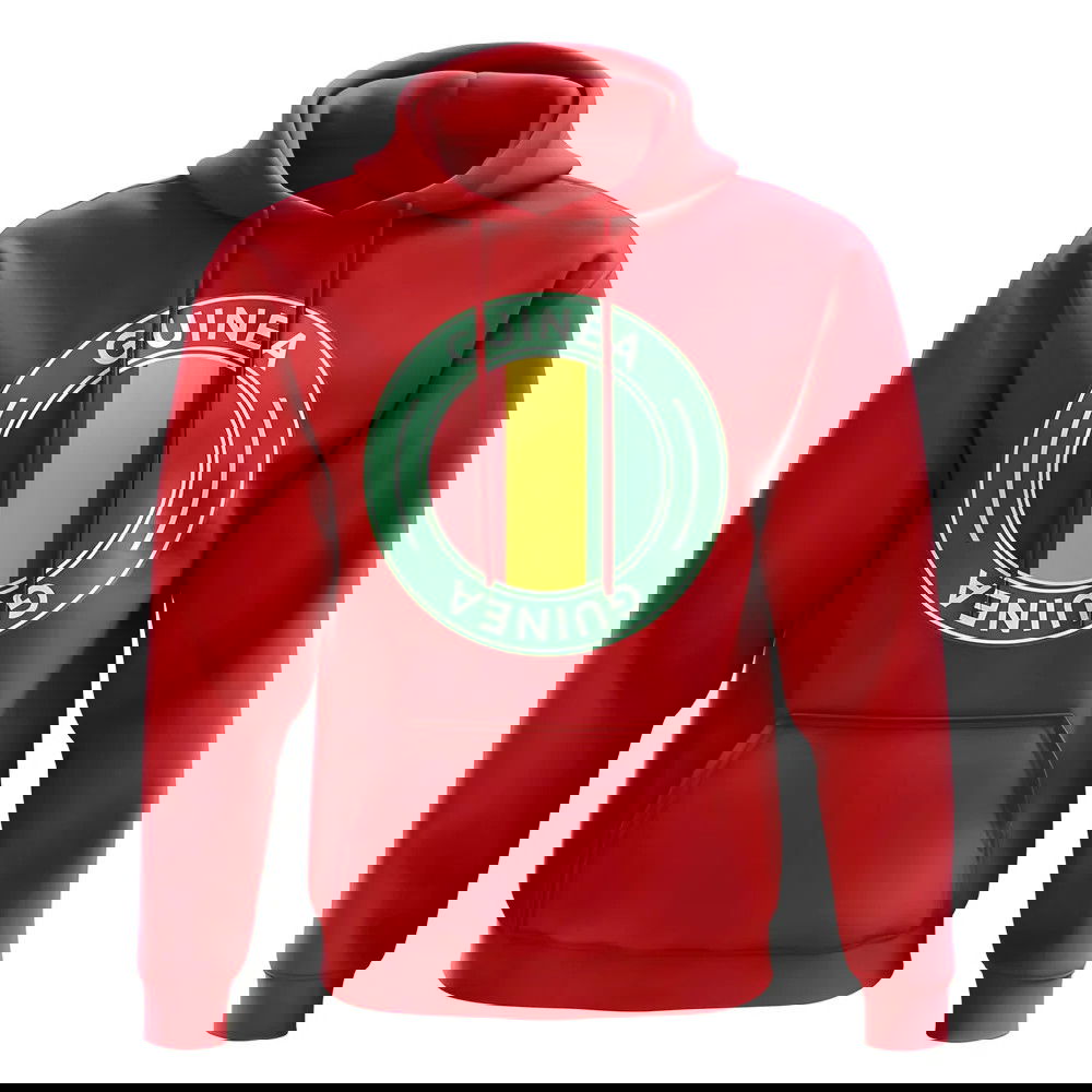Guinea Football Badge Hoodie (Red)