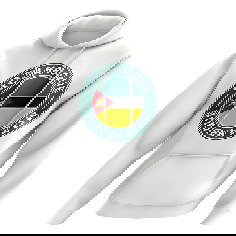 Mozambique Football Badge Hoodie (White)