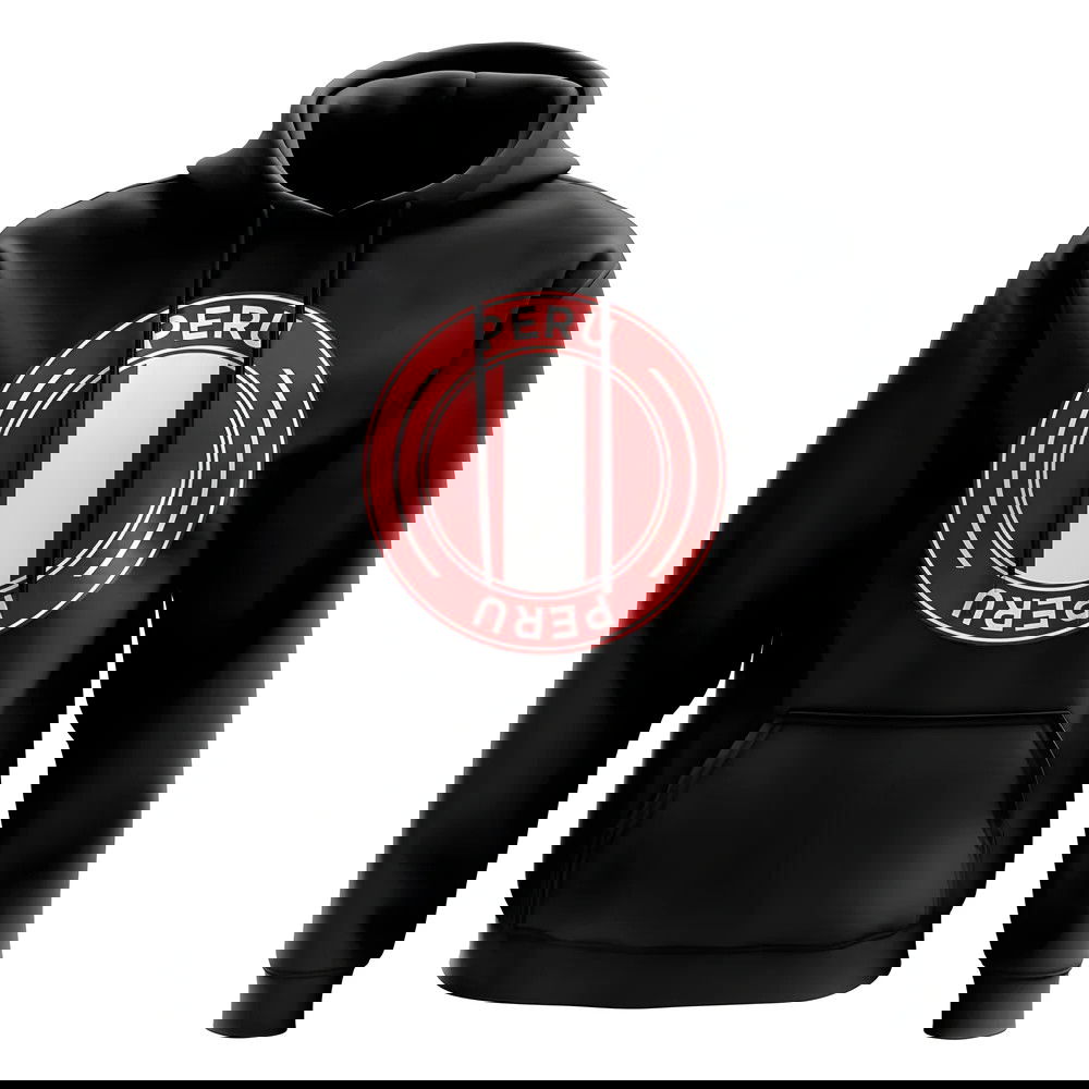 Peru Football Badge Hoodie (Black)