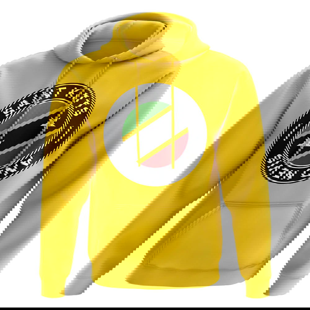 Saint Kitts and Nevis Football Badge Hoodie (Yellow)