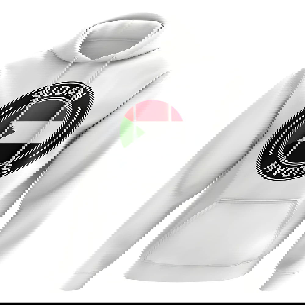 Sudan Football Badge Hoodie (White)