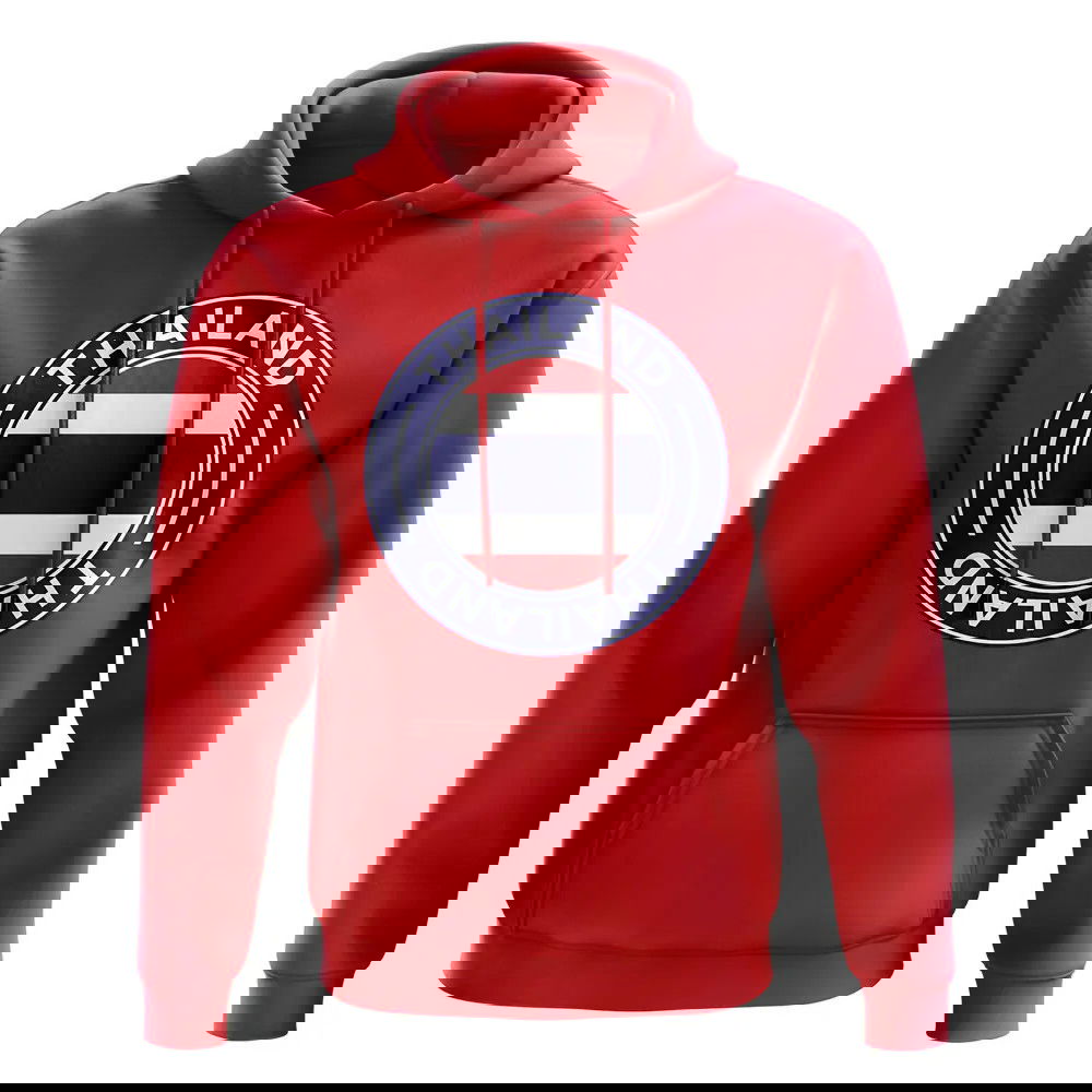 Thailand Football Badge Hoodie (Red)