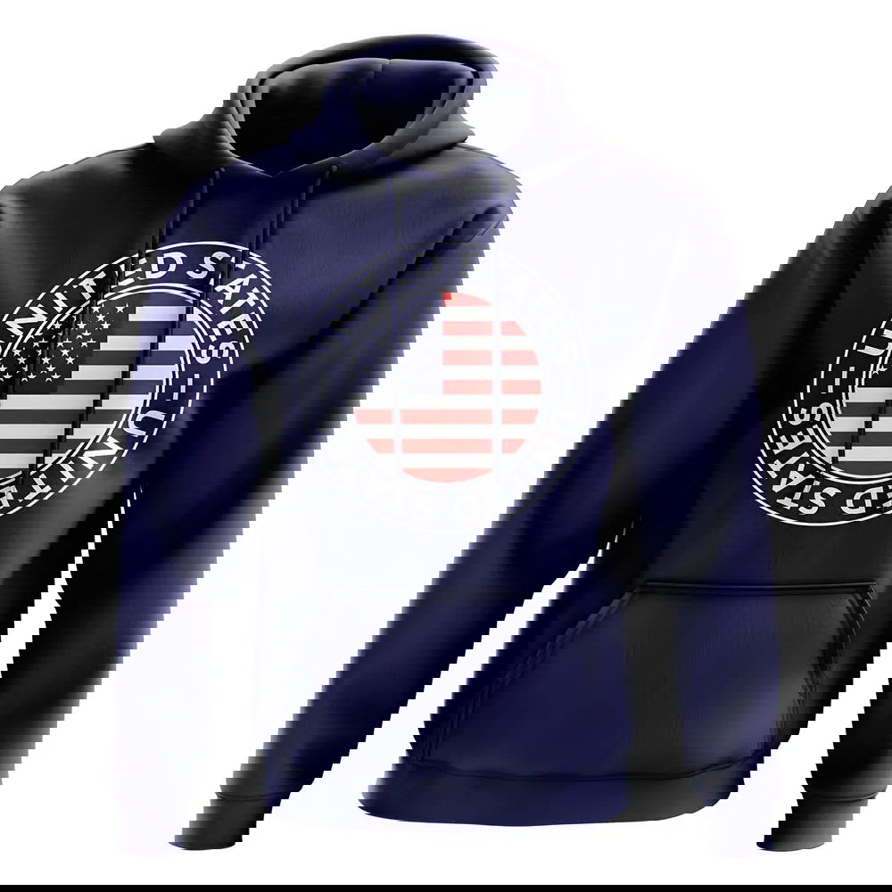 USA Football Badge Hoodie (Navy)