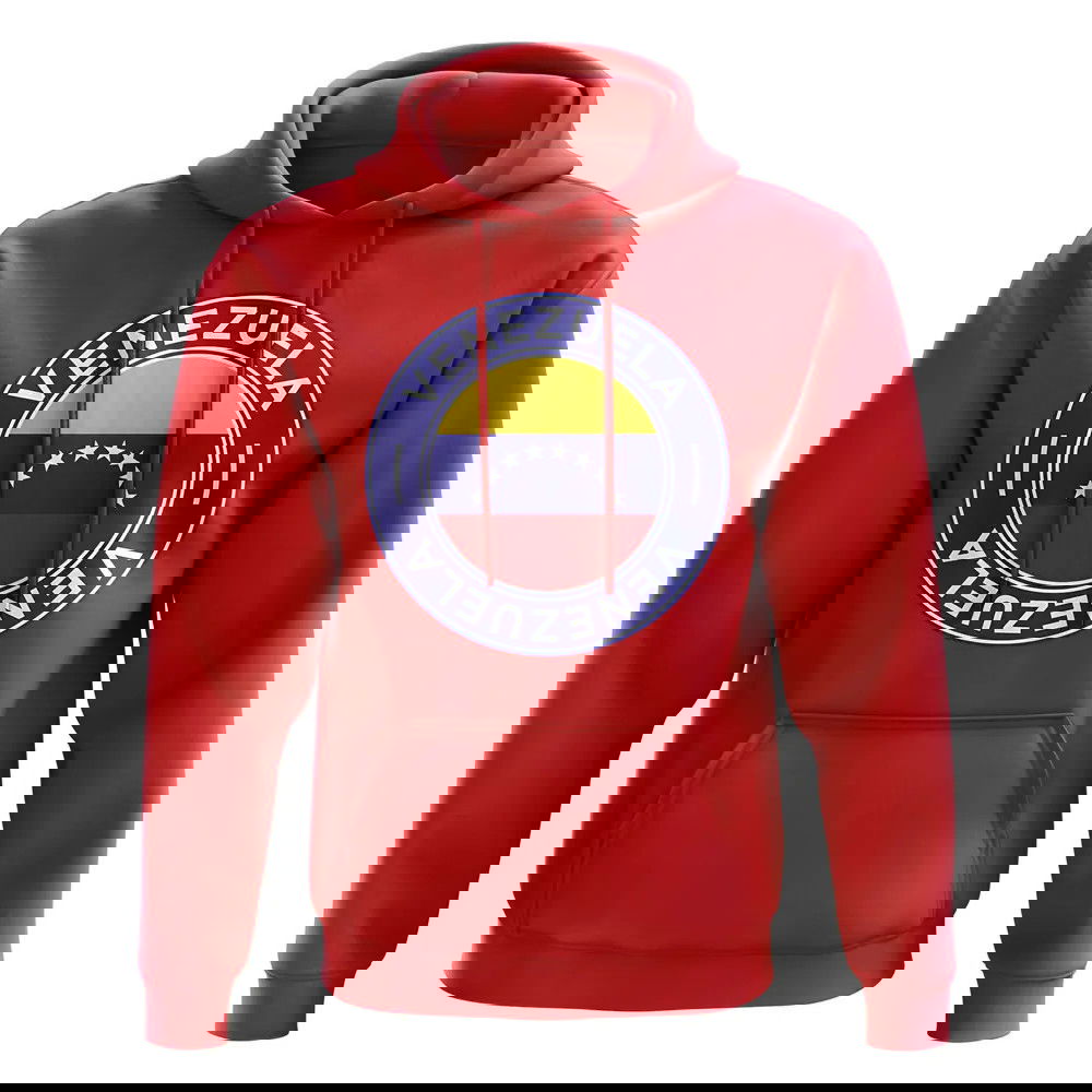Venezuela Football Badge Hoodie (Red)