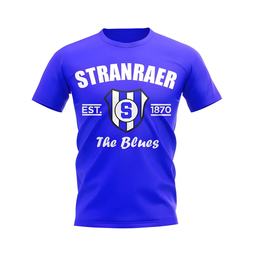 Stranraer Established Football T-Shirt (Royal)
