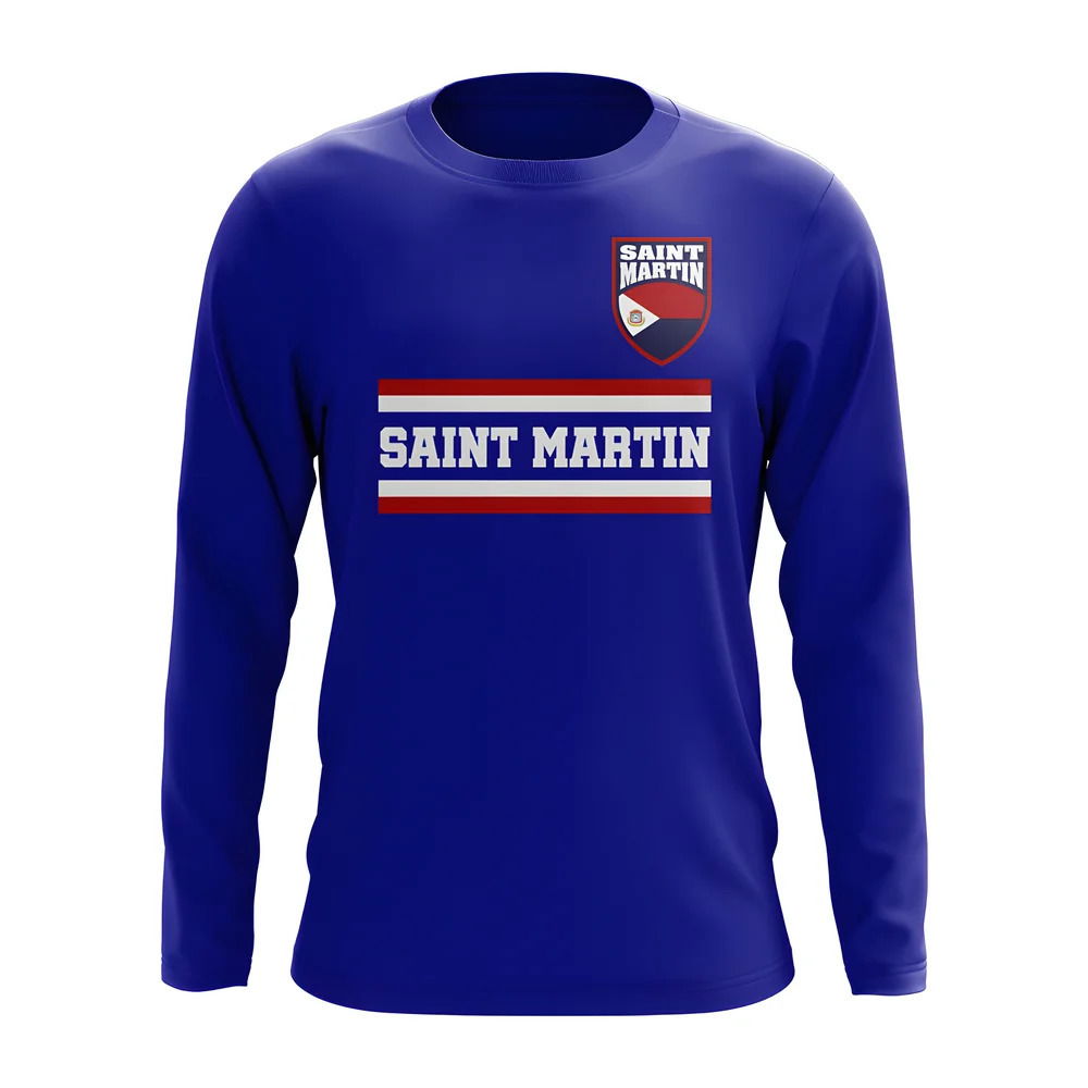 Saint Martin Core Football Country Long Sleeve T-Shirt (Royal)