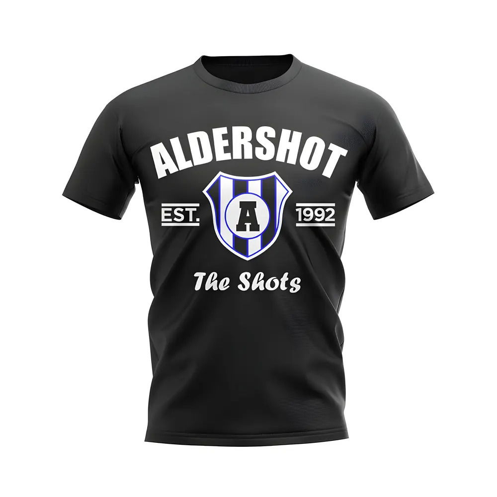 Aldershot Established Football T-Shirt (Black)