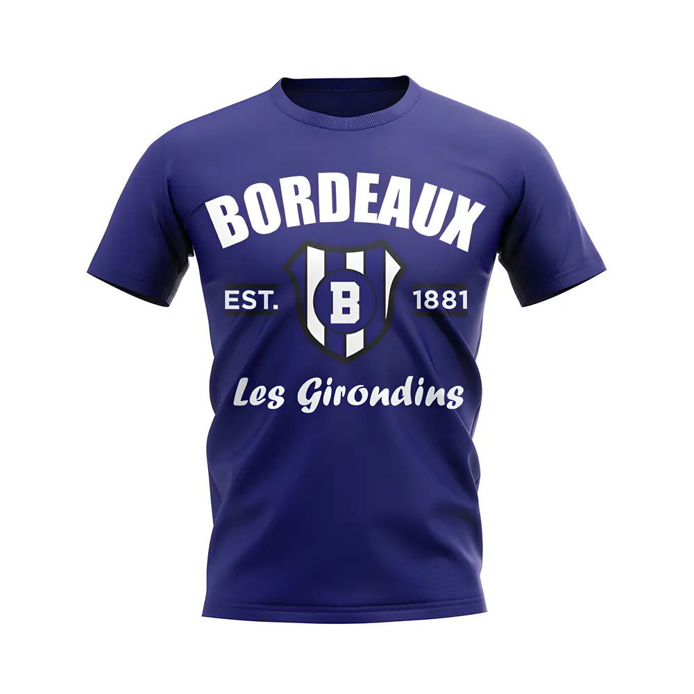 Bordeaux Established Football T-Shirt (Navy)