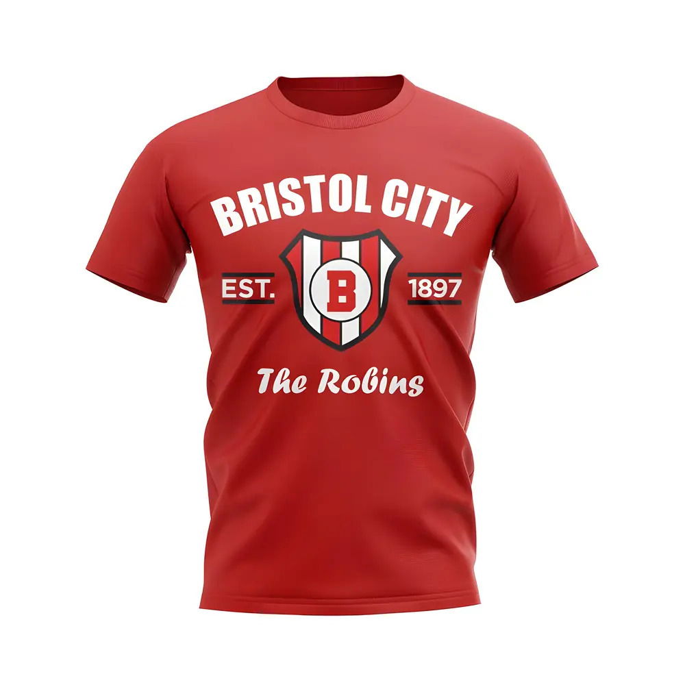 Bristol City Established Football T-Shirt (Red)