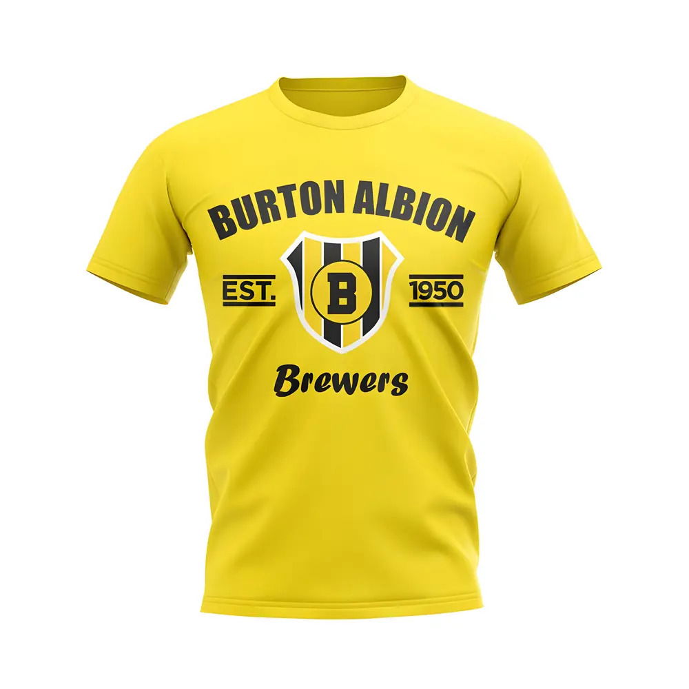 Burton Albion Established Football T-Shirt (Yellow)