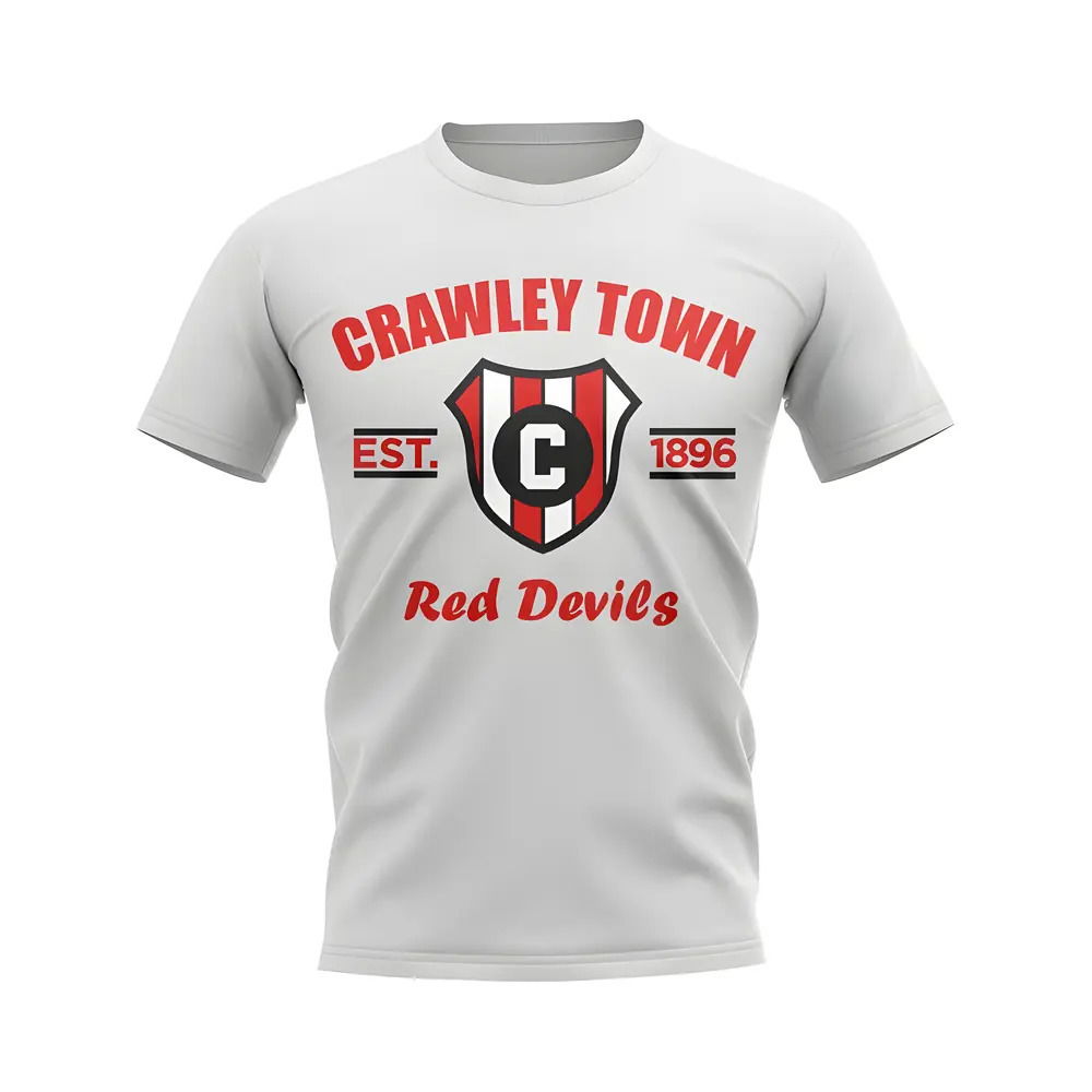 Crawley Town Established Football T-Shirt (White)