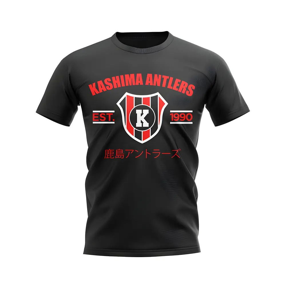 Kashima Antlers Established Football T-Shirt (Black)