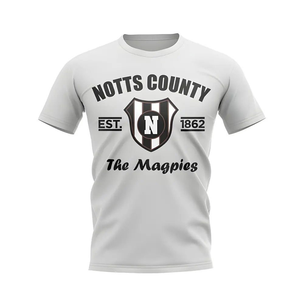 Notts County Established Football T-Shirt (White)