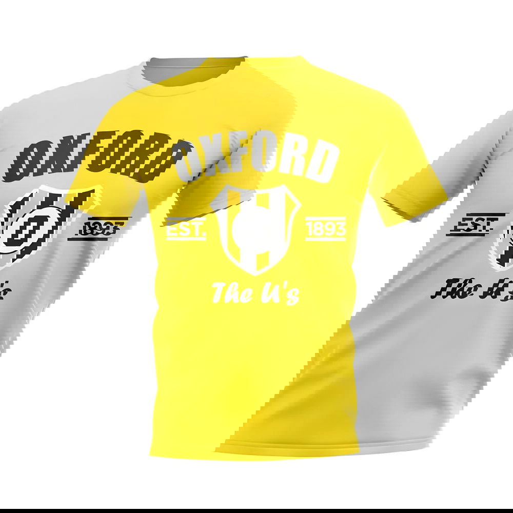 Oxford Established Football T-Shirt (Yellow)