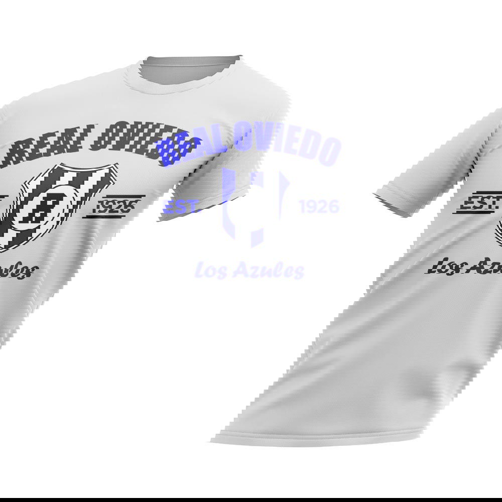 Real Oviedo Established Football T-Shirt (White)