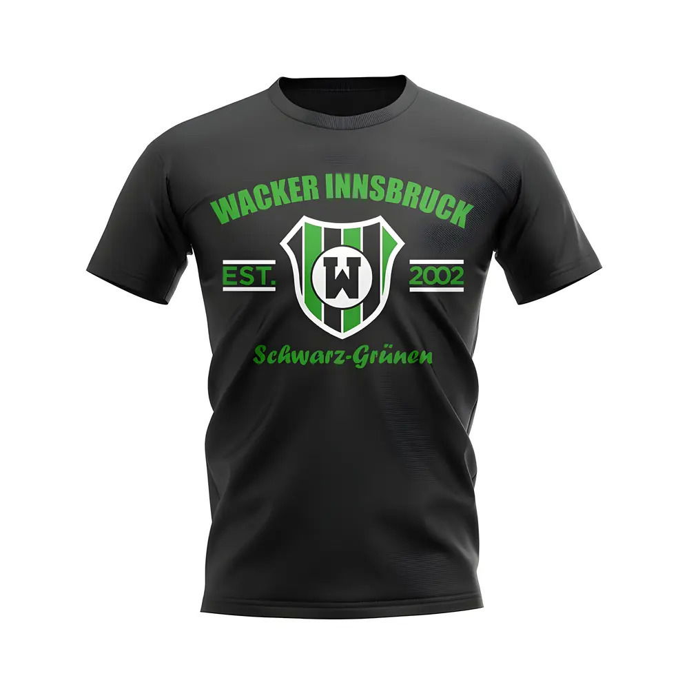 Wacker Innsbruck Established Football T-Shirt (Black)