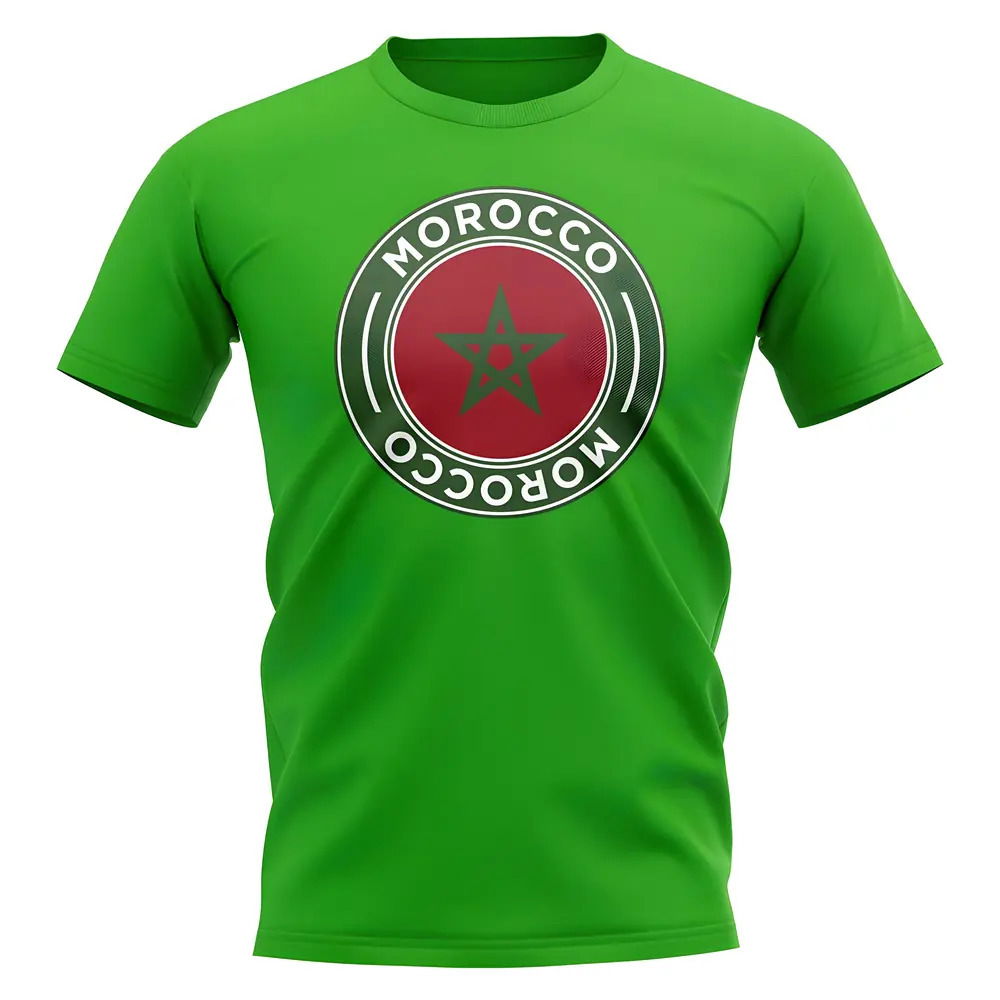 Morocco Football Badge T-Shirt (Green)