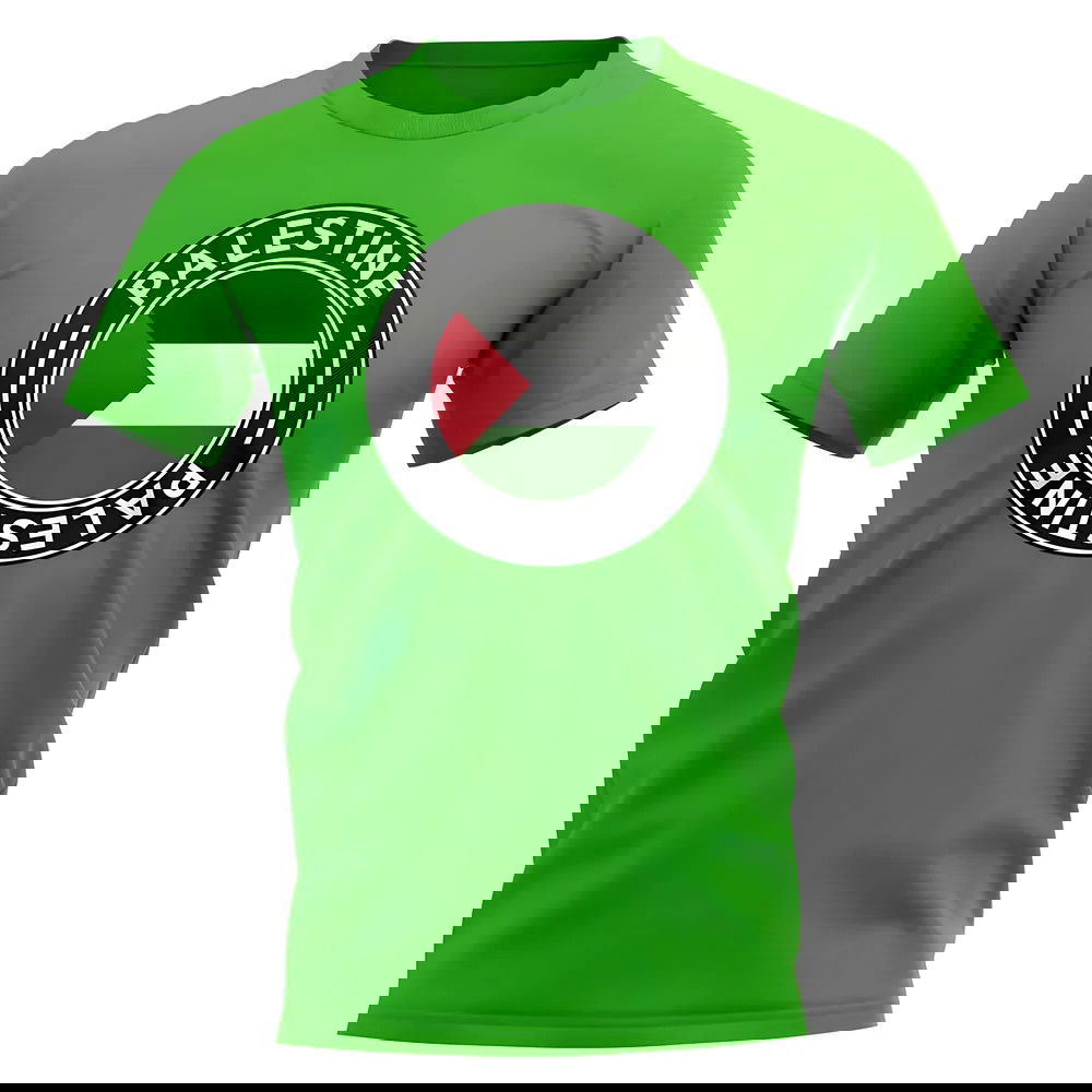 Palestine Football Badge T-Shirt (Green)