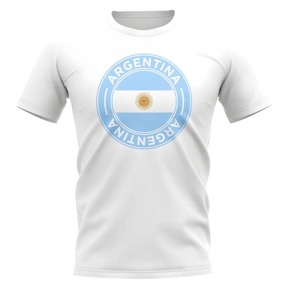 Argentina Football Badge T-Shirt (White)