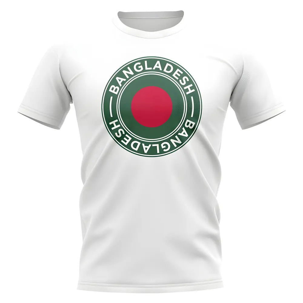 Bangladesh Football Badge T-Shirt (White)