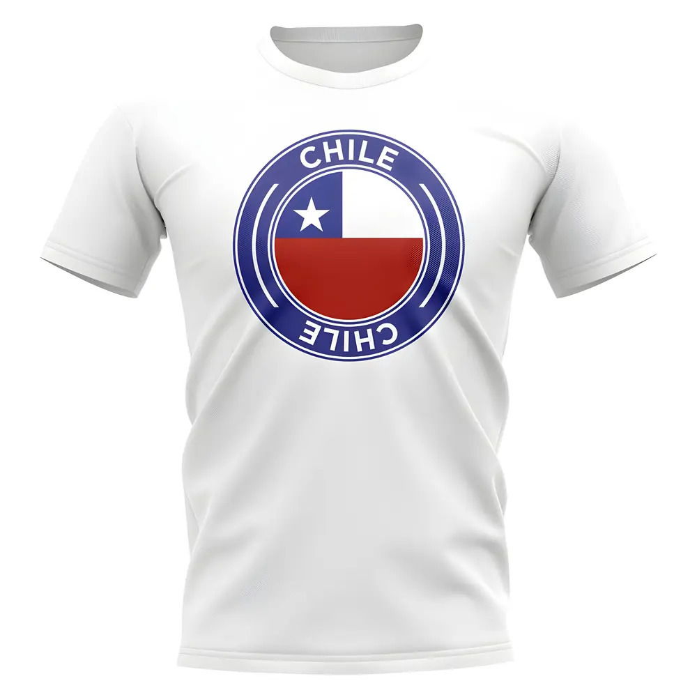 Chile Football Badge T-Shirt (White)