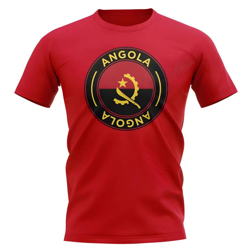 Angola Football Badge T-Shirt (Red)