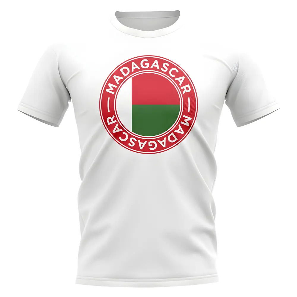 Madagascar Football Badge T-Shirt (White)