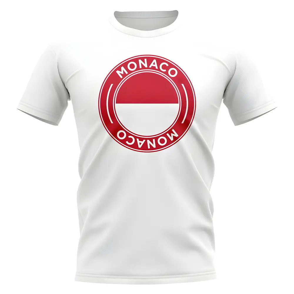 Monaco Football Badge T-Shirt (White)