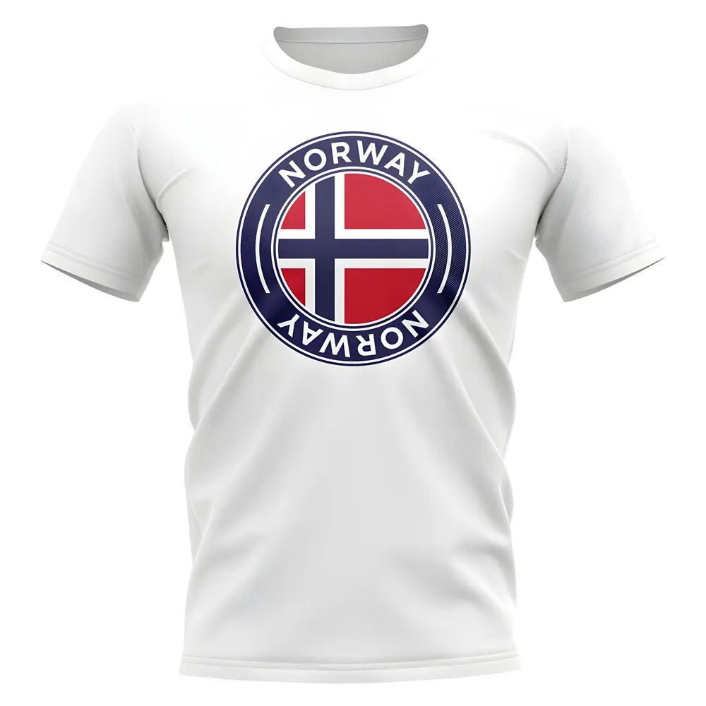 Norway Football Badge T-Shirt (White)