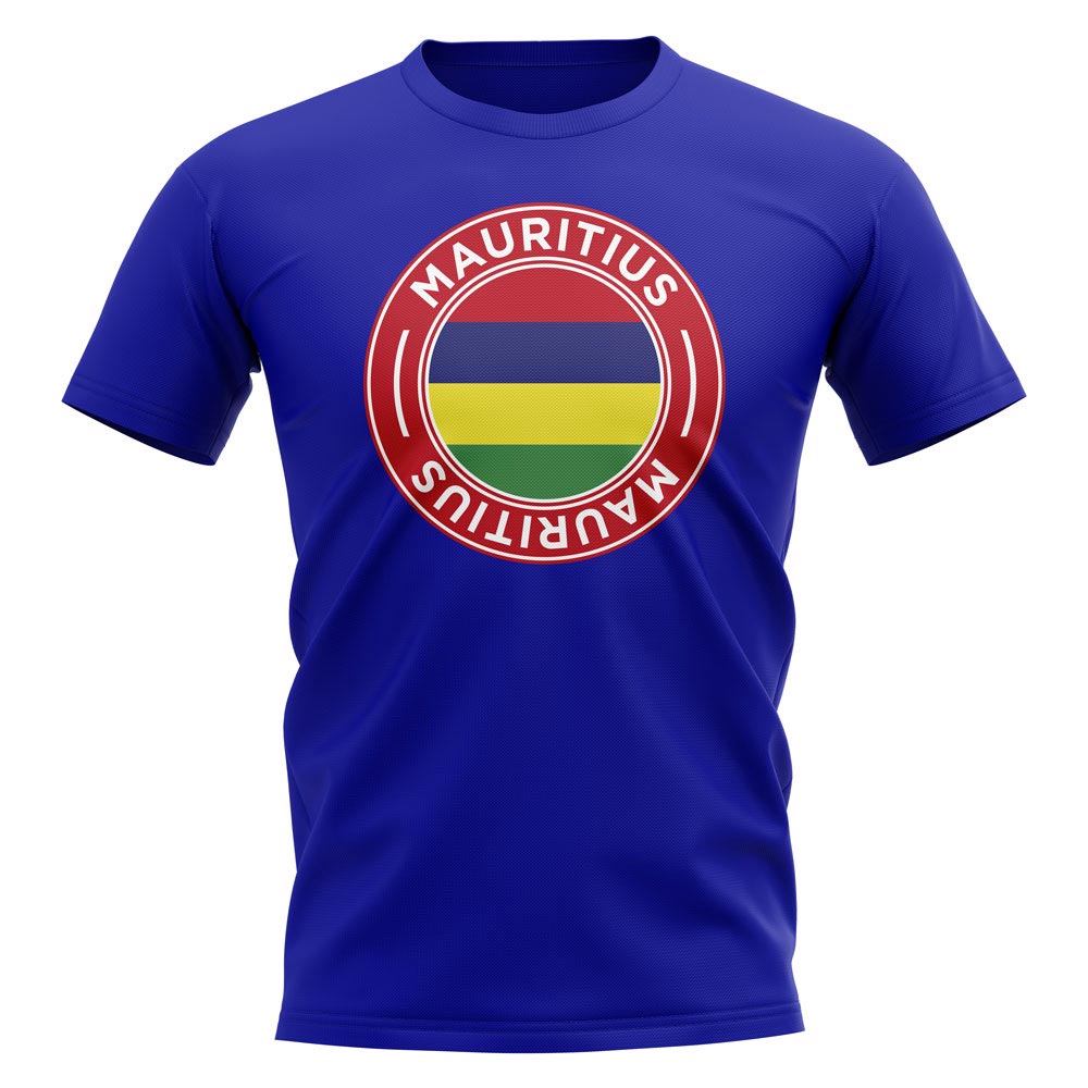 Mauritius Football Badge T-Shirt (Royal)