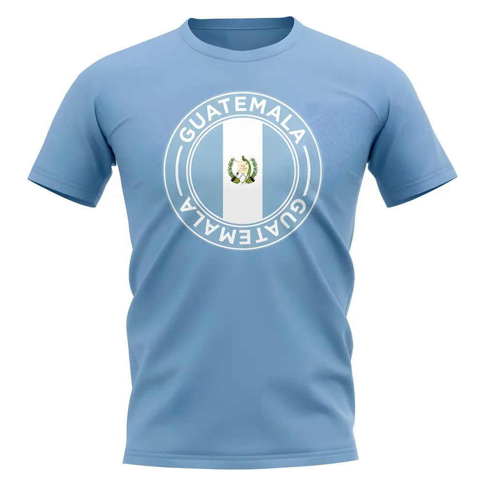 Guatemala Football Badge T-Shirt (Sky)