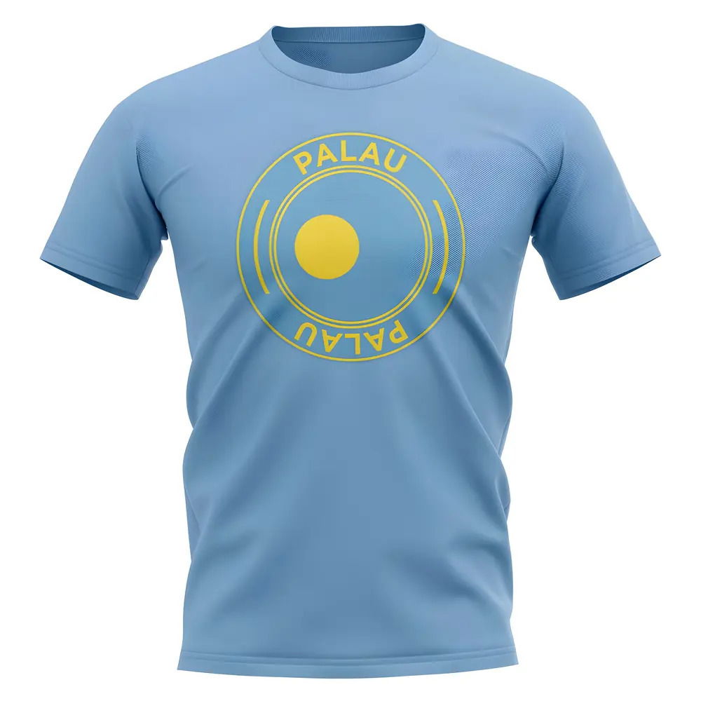 Palau Football Badge T-Shirt (Sky)
