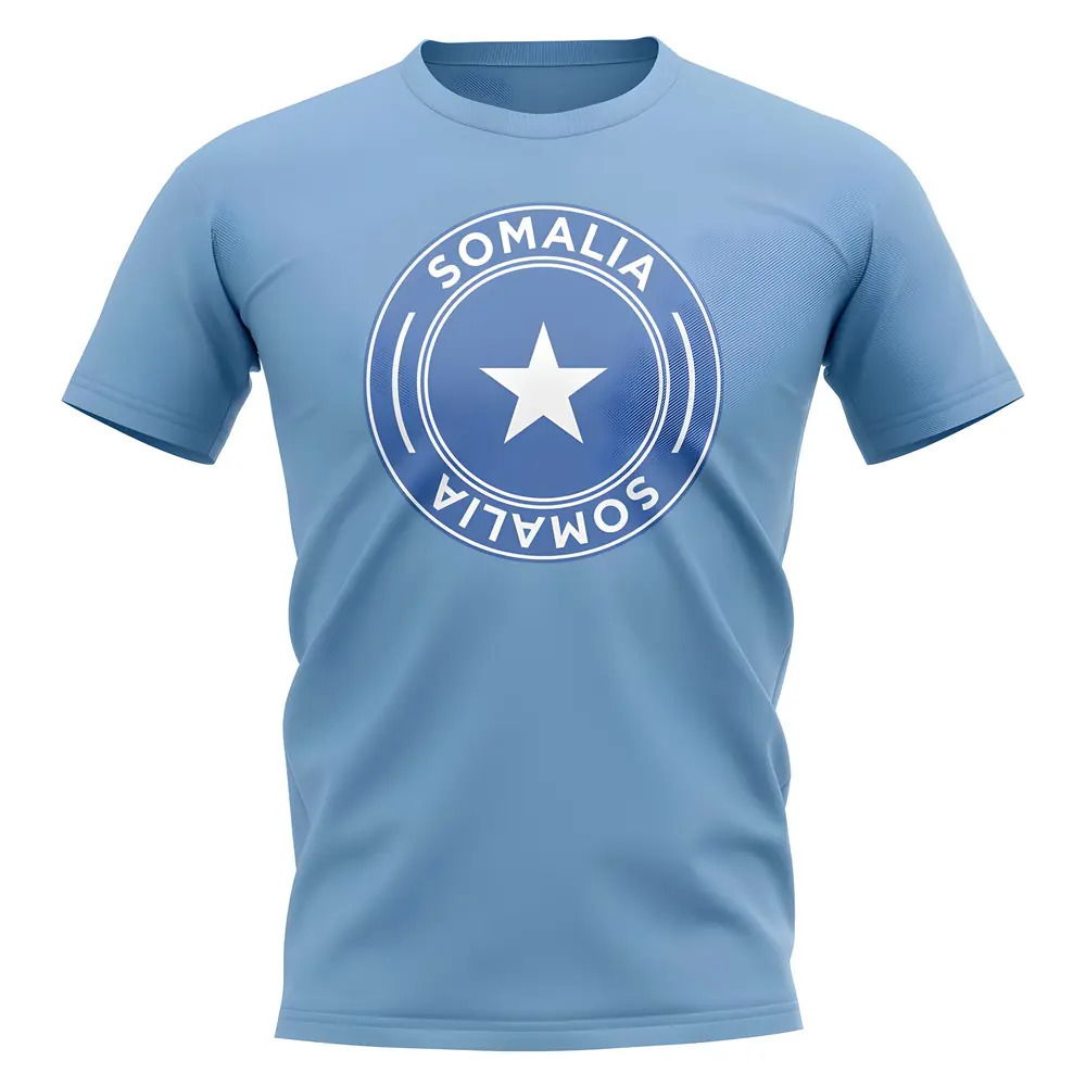 Somalia Football Badge T-Shirt (Sky)