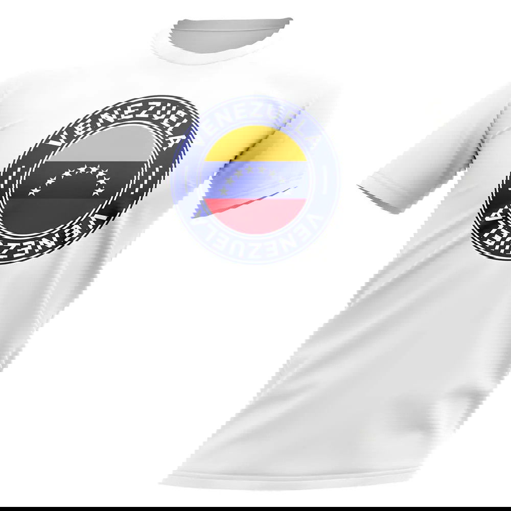 Venezuela Football Badge T-Shirt (White)