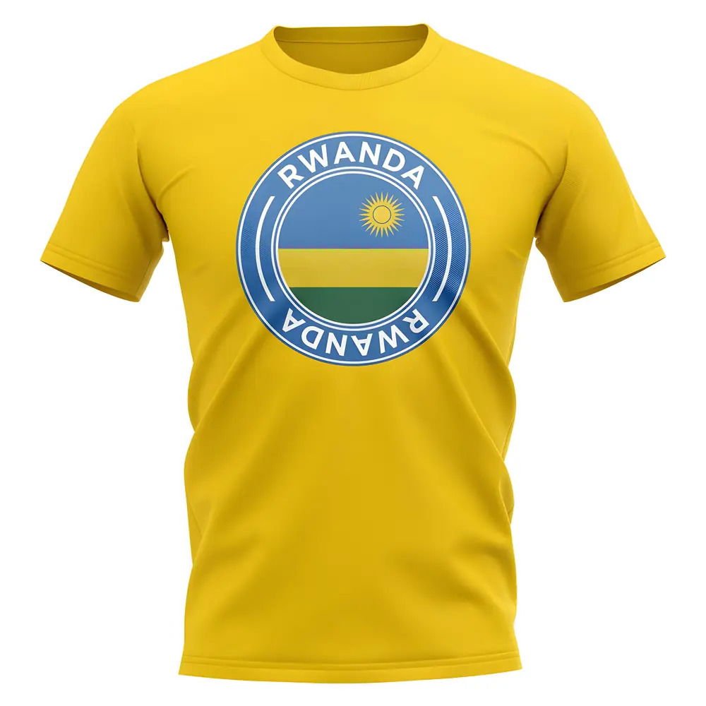 Rwanda Football Badge T-Shirt (Yellow)