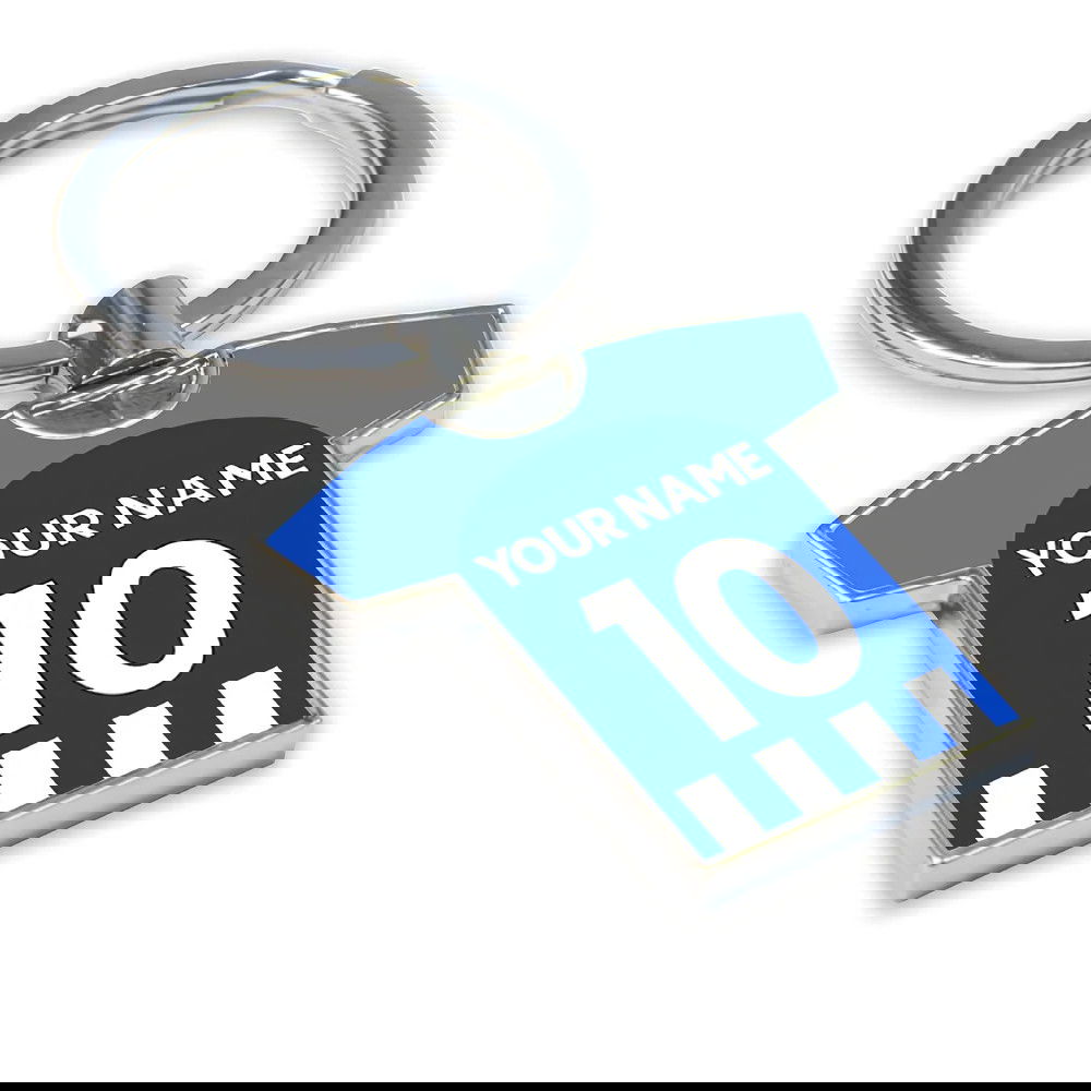 Personalised Brighton Football Shirt Key Ring
