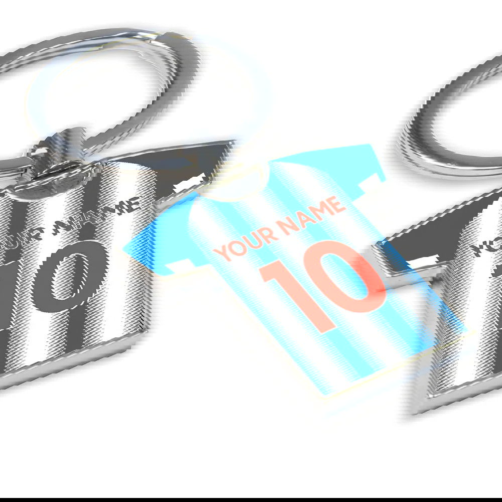 Personalised Huddersfield Town Football Shirt Key Ring