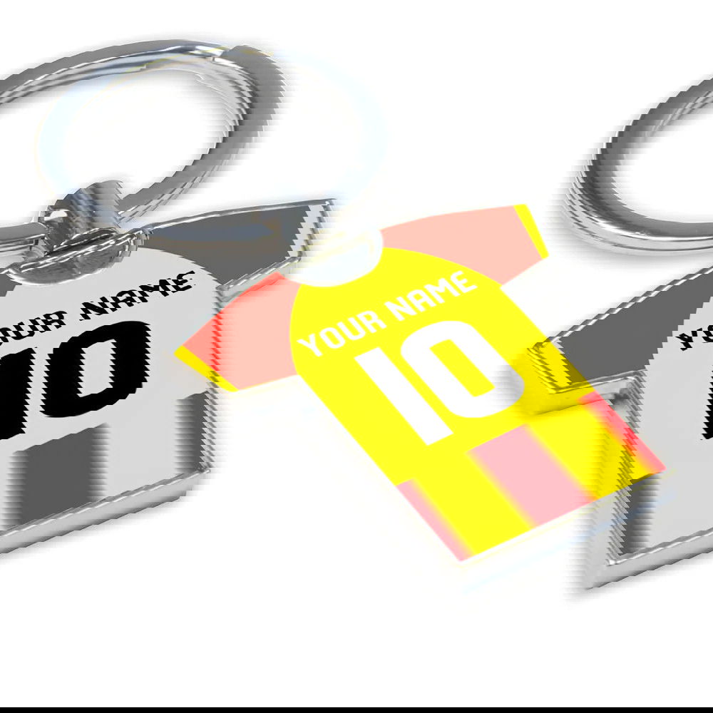 Personalised Partick Thistle Football Shirt Key Ring