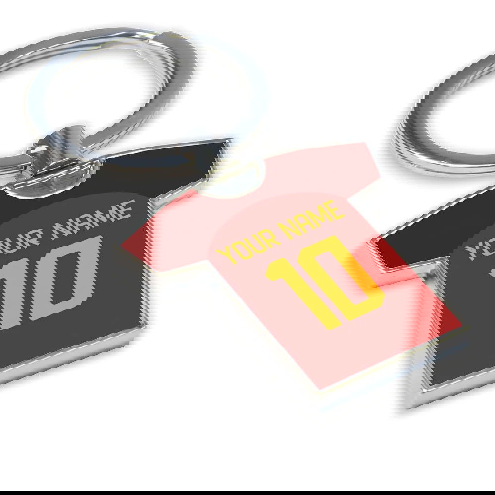 Personalised Roma Football Shirt Key Ring