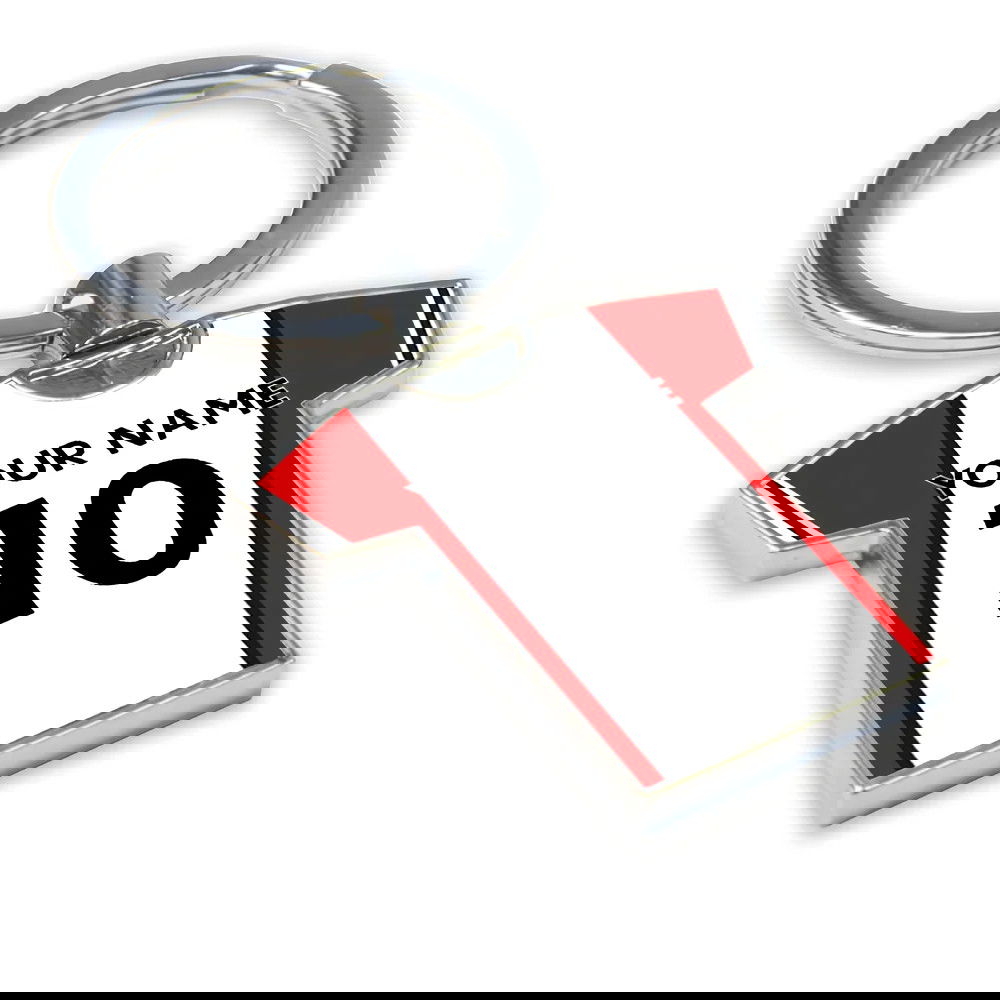Personalised Southampton Football Shirt Key Ring