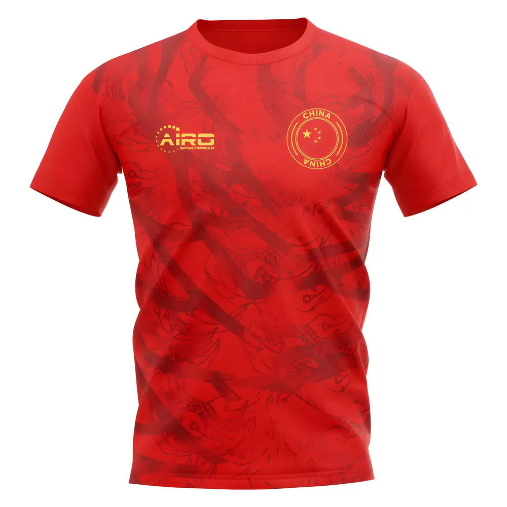 2025-2026 China Home Concept Football Shirt - Kids