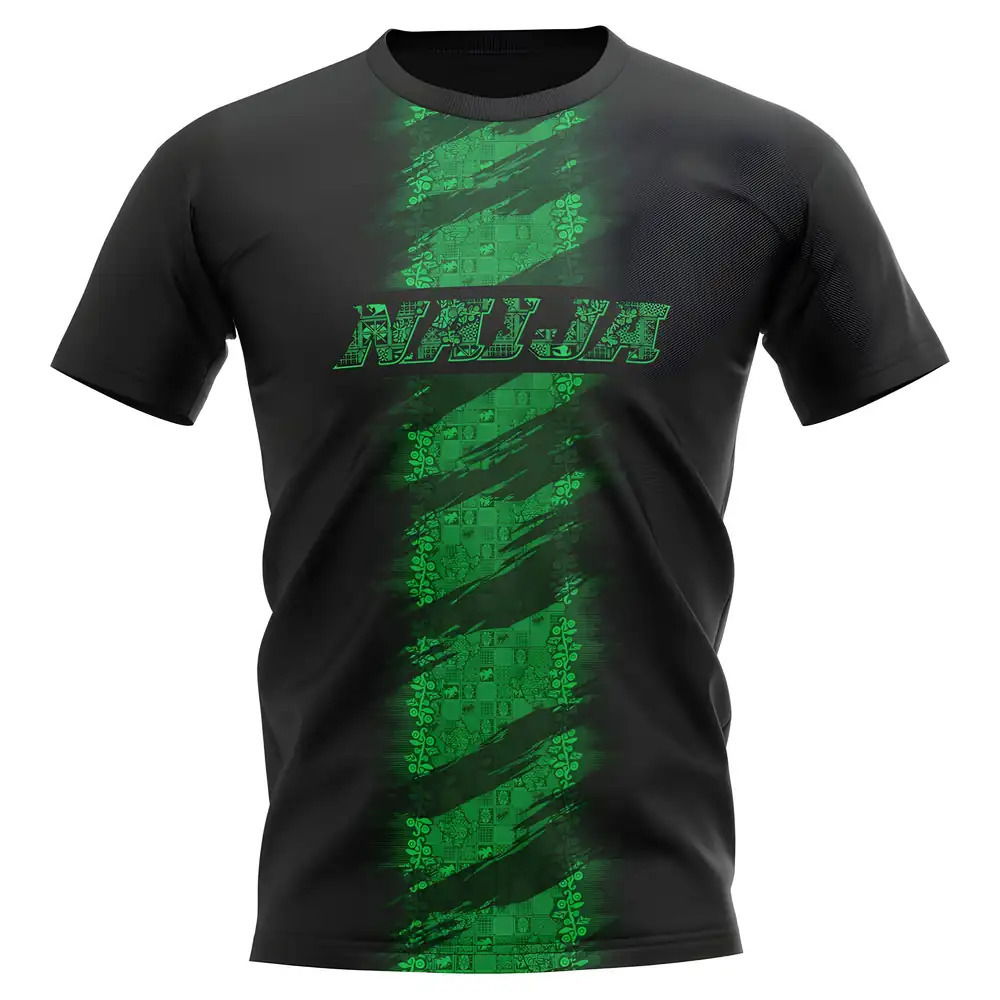 2025-2026 Nigeria Concept Training Shirt (Black) - Womens