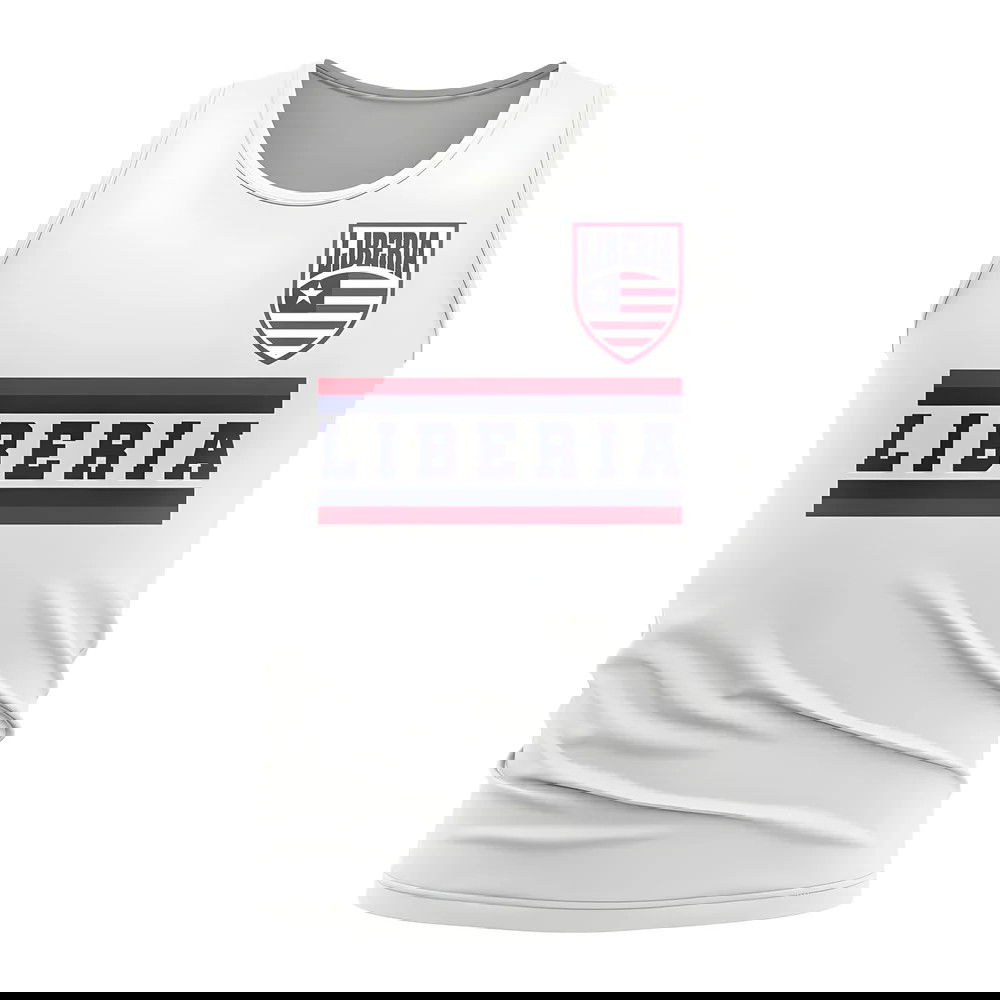 Liberia Core Football Country Sleeveless Tee (White)