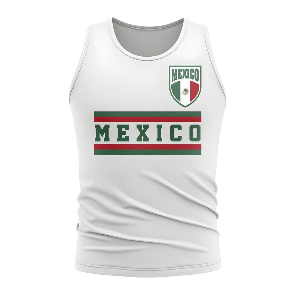 Mexico Core Football Country Sleeveless Tee (White)