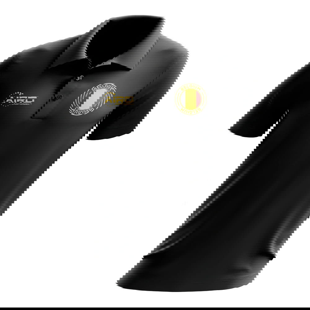 Belgium Football Polo Shirt (Black)