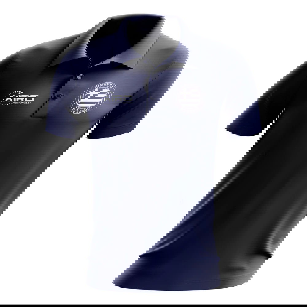 Greece Football Polo Shirt (Navy)