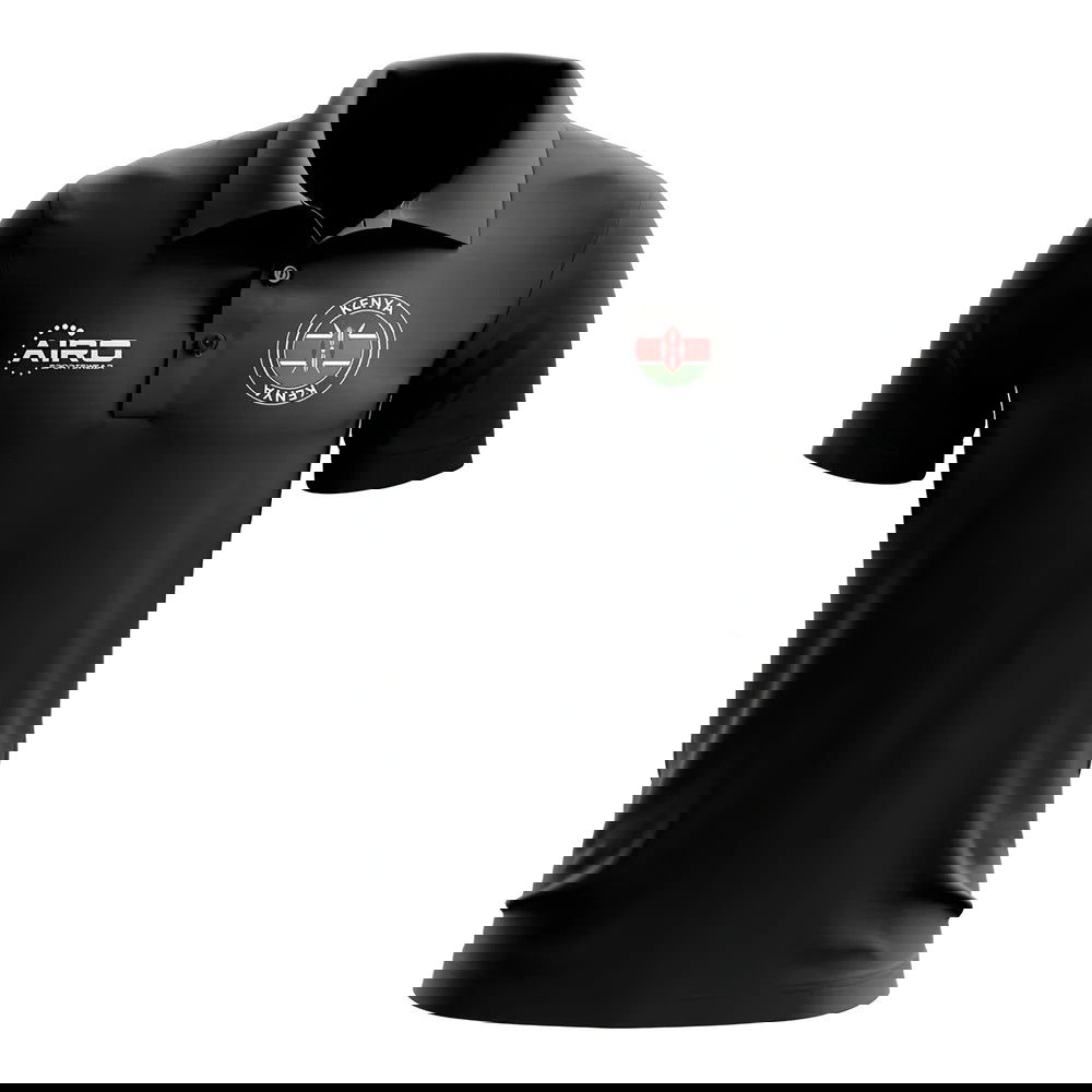 Kenya Football Polo Shirt (Black)