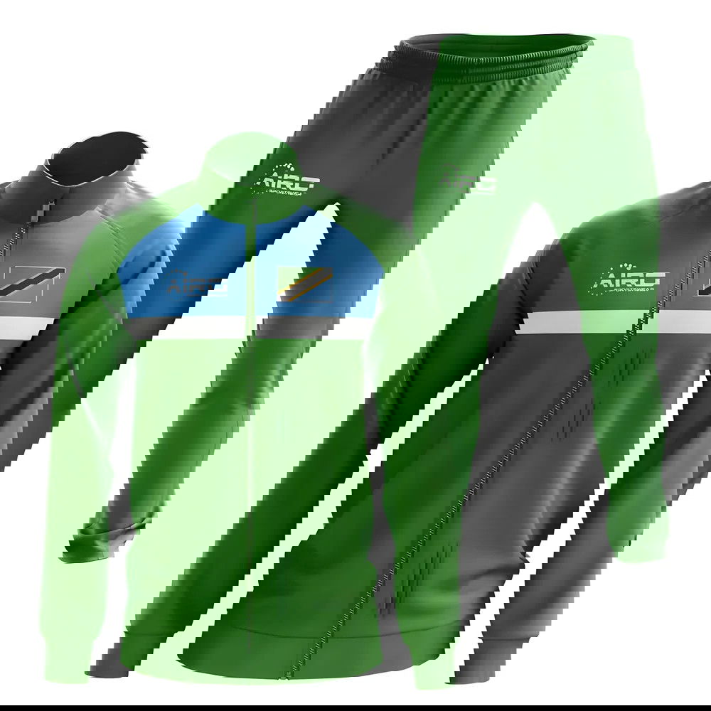 Tanzania Concept Football Tracksuit (Green)