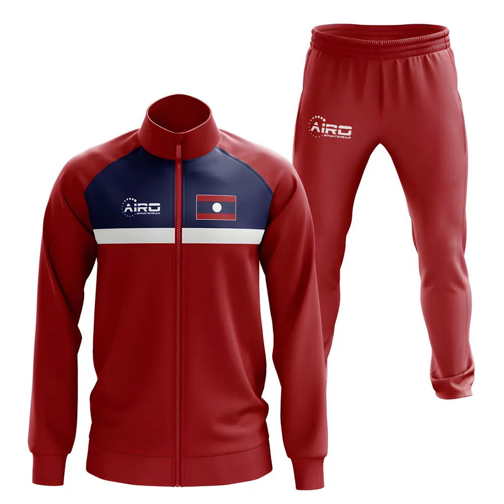 Laos Concept Football Tracksuit (Red)